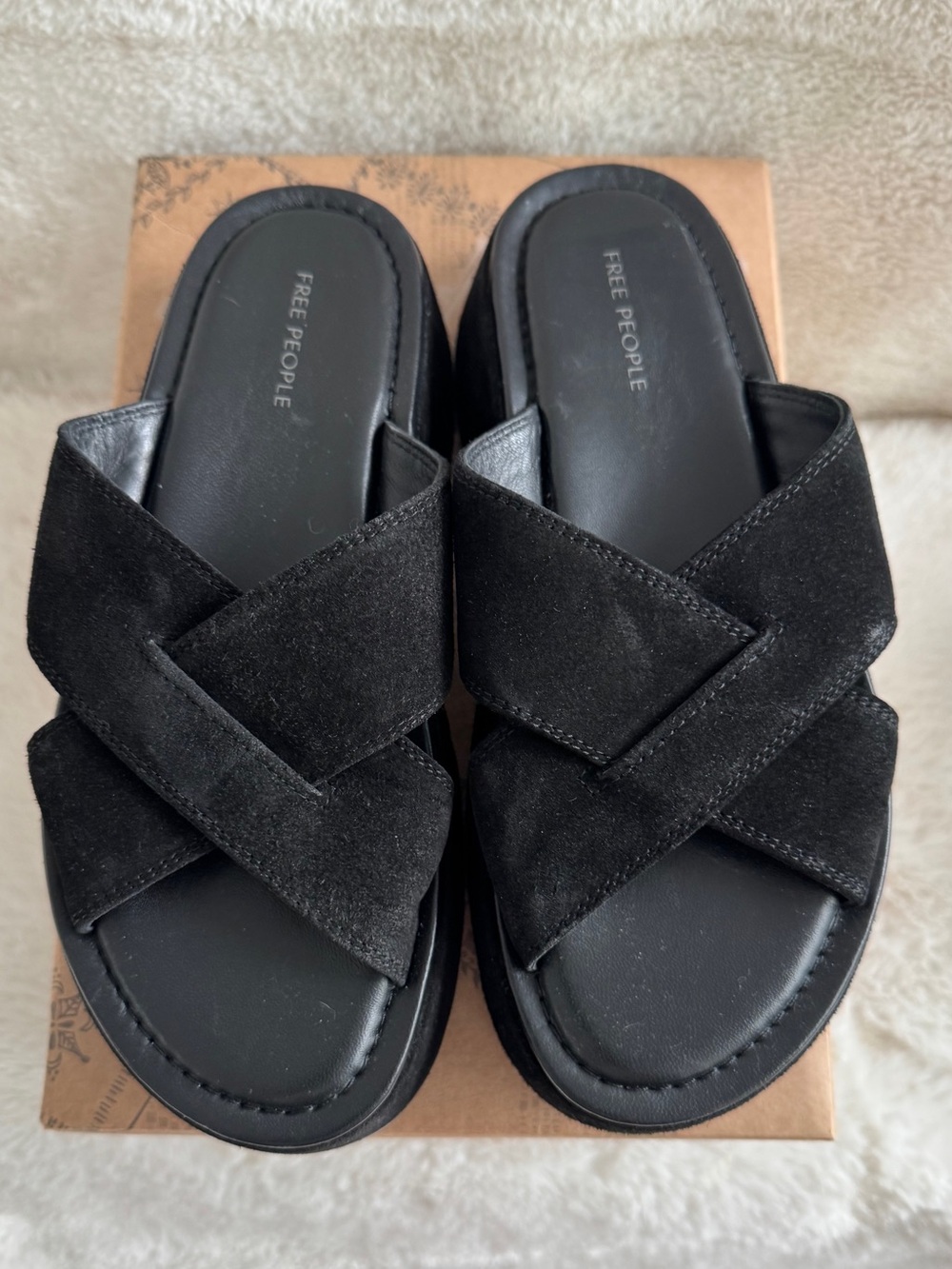 FREE PEOPLE ASBURY FLATFORM SANDAL SIZE 6 1/2 - Picture 7 of 11